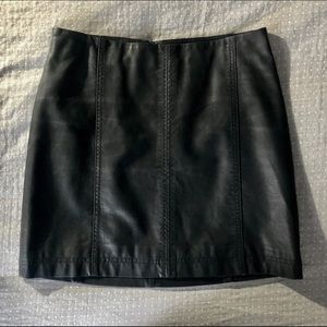 Modern Femme Vegan Leather Mini Skirt